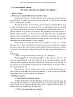 Kỹ năng giải một số hệ phương trình