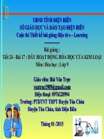 Slide hóa 9 bài 17 dãy hoạt động hóa học của kim loại _B.V Trực