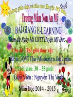Giáo án làm quen với toán