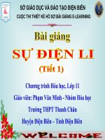 Slide hóa 11 -sự điện li (tiết 1) _Gv P.V Minh