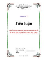 Vấn đề việc làm của nông dân sau khi bị thu hồi đất