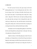 sử dụng phương pháp Trò chơi để thay thế cho cách hướng dẫn của sách giáo khoa và sách giáo viên trong việc giảng dạy các bảng chia ở lớp 3