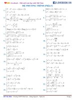 Hệ phương trình   phần 1