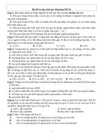 trắc nghiệm sinh học lớp 12 ôn thi đại học cao đẳng tham khảo