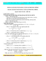 giải toán bằng cách lập phương trình lơp 9