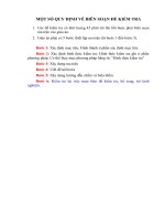 Quy định về biên soạn đề kiểm tra