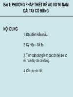 Phương pháp cắt may áo sơ my nam