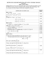 Đề thi giữa học kì II toán 9 năm 2011 (đề chẵn)
