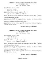 Đề khảo sát HSG lớp 4 môn Toán