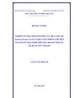 Nghiên cứu đặc điểm sinh học của bọ cánh cộc paederus fuscipes curtis và khả năng khống chế một số loài sâu hại chính trên rau họ hoa thập tự tại hưng yên năm 2013