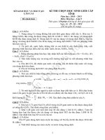 Đề và đáp án HSG hóa tỉnh lào cai 2011