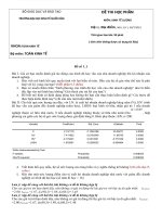 18 bộ đề kinh tế lượng