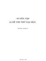 Tuyen tap de thi toan rat hay