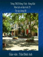 Sử 6 Bài 25 Tiết 29 (Ôn tập CIII)