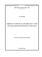 Luận văn Nghiên cứu tính toán tấm trên nền và nền cọc bằng phương pháp phần tử hữu hạn