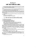 Một số bài giảng Hình học không gian