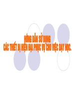 Hướng dẫn kết nối - Sử dụng máy chiếu