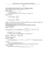 10 ĐỀ ÔN THI HK II TOÁN 12