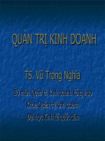 Chuong 5 khái quát về quản trị kinh doanh