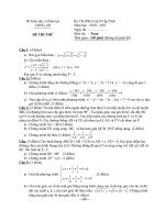 ĐỀ THI THỬ 2 TOÁN TỈNH