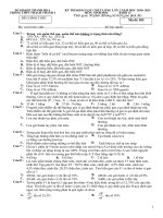 de thi thu dh THPT Thạch Thành 1