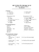 Đề cương ôn Tiếng Anh 10 kì II.doc