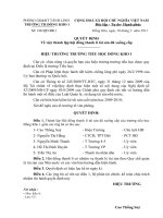 Quyết định thành lập hội đồng thanh lí tài sản