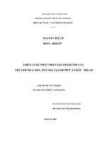Chiến lược phát triển sản phẩm cho vay trả góp mua nhà, nền nhà tại NHTMCP Á Châu- Hội sở
