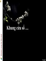 Câu chuyện :NHÌN QUA KHUNG CỬA SỔ