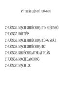 kỹ thuật điện tử tương tự