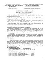 Báo cáo sơ kết Công đoàn học kỳ 1