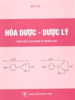 Giáo trình Hóa dược  dược lý Phần 1 NXB Y học