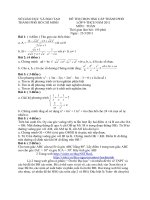 Đề thi Toán 9 HSG tphcm 2011
