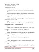 Bộ câu hỏi ôn tập thi vấn đáp môn Luật thương mại module 1