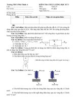 đề thi Lý 9 - HKI