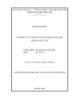 Luận văn Nghiên cứu tính toán ổn định mái đào trong đất yếu