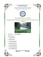 Chuyên đề môn môi trường và con người đa dạng sinh học và nguyên nhân suy giảm đa dạng sinh học