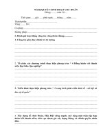 Nghi quyết sinh hoạt chi đoàn