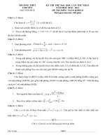 ĐỀ THI THỬ THPT CHUYÊN NGUYỄN HUỆ (TOÁN KD 1)