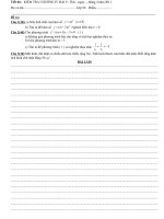 Kiểm tra chương 4 đại số 9