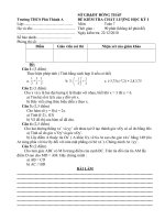 đề thi toán 7 - HKI