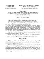 Quy định Số 3252 vềchế độ công tác phí