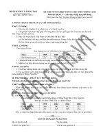 Đề thi TN. THPT Môn Địa lí 2010