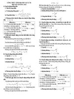 CÔNG THỰC TÍNH NHANH vật lý 10