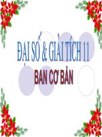 vi phân đại số giải tích 11