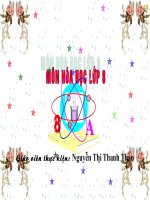 Giáo án bồi dưỡng thao giảng môn hoá học 8 Bài luyện tập số 1 (25)