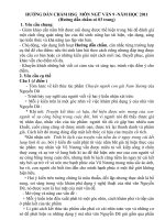 Đáp án thi HSG Tinh môn Văn 2010-2011