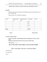 ĐỀ CƯƠNG THẢO LUẬN CHUNG quản trị chiến lược