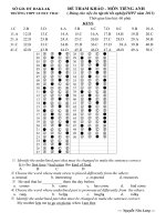 De thi thu tot nghiep co dap an 2011