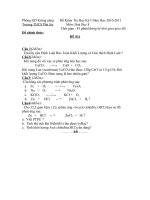 kiểm tra học kì 1 hóa 8